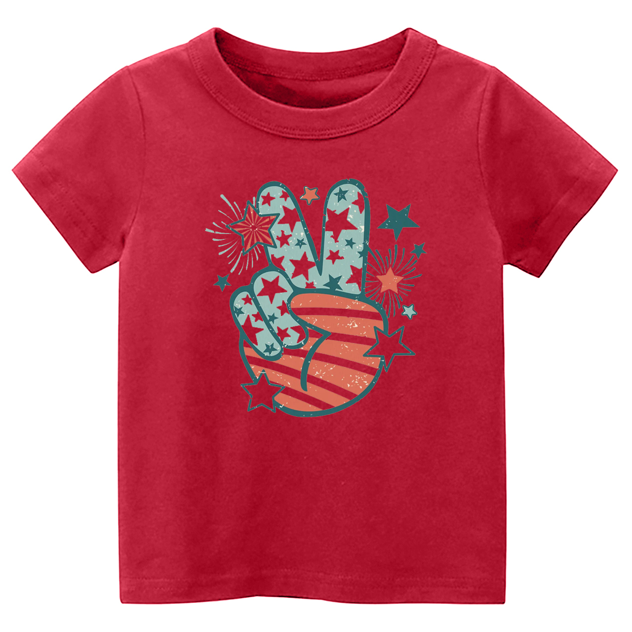 Peace Fingers Memorial Day Kids T-Shirt