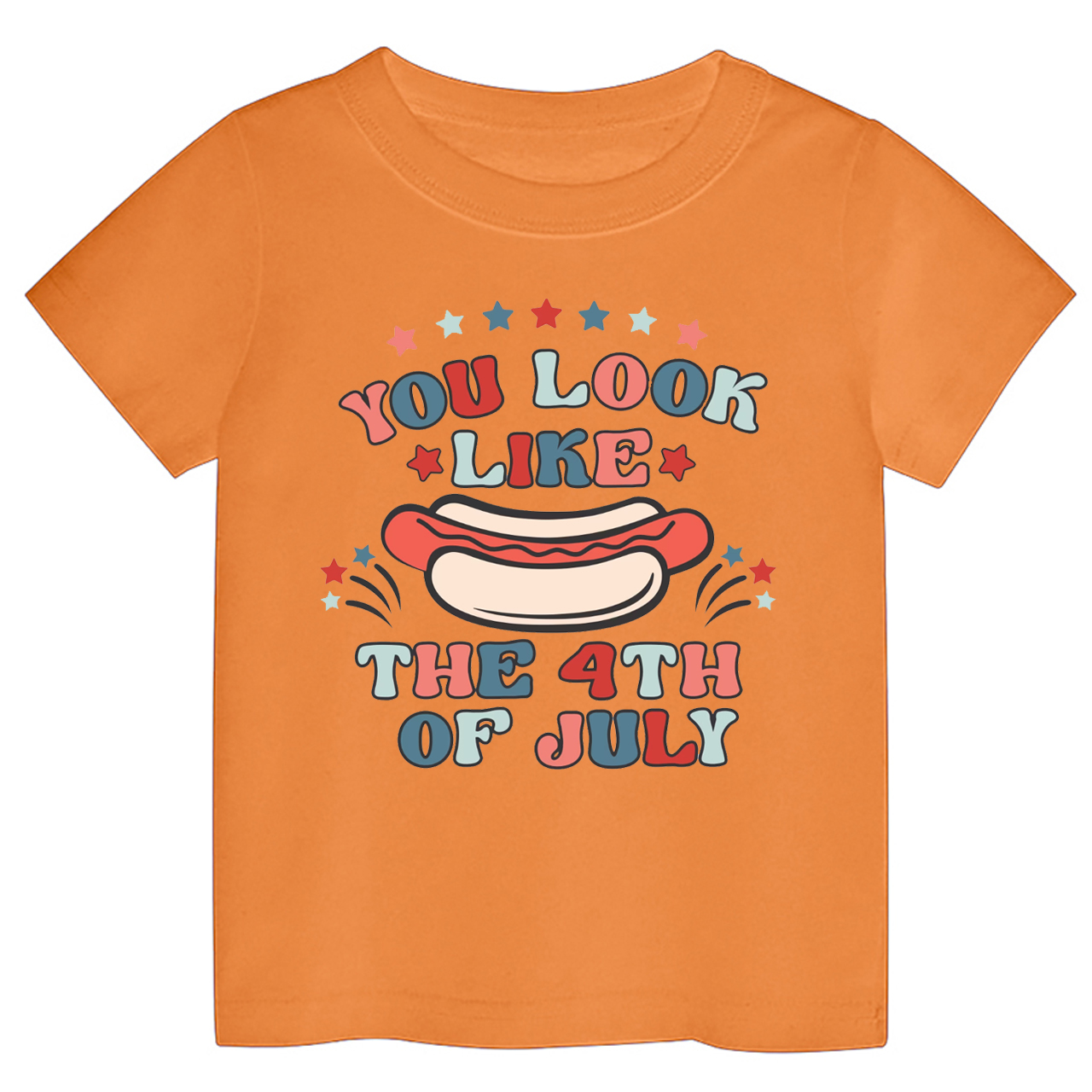 You Look Like The 4th Of July Hotdog Toddler Tee