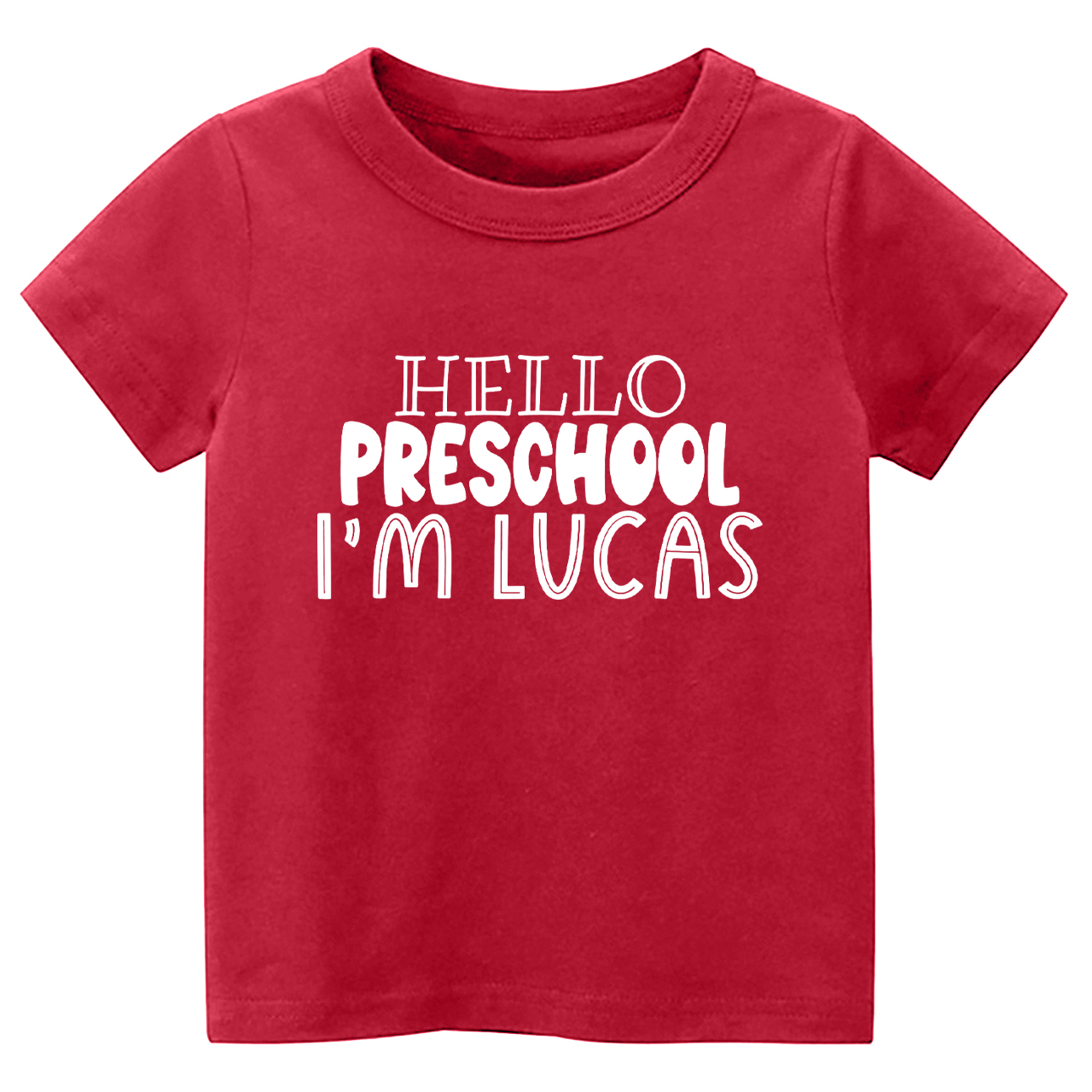 Personalized Hello Preschool Back To School Toddler Shirts