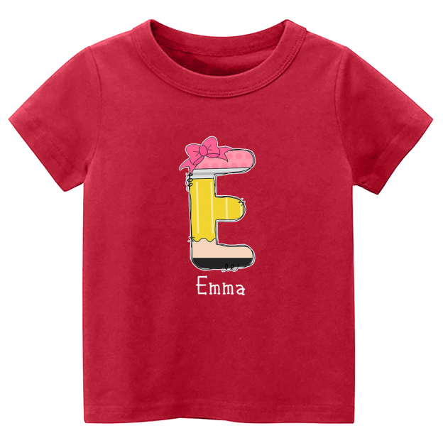 Custom Name Back To School Toddler Shirts