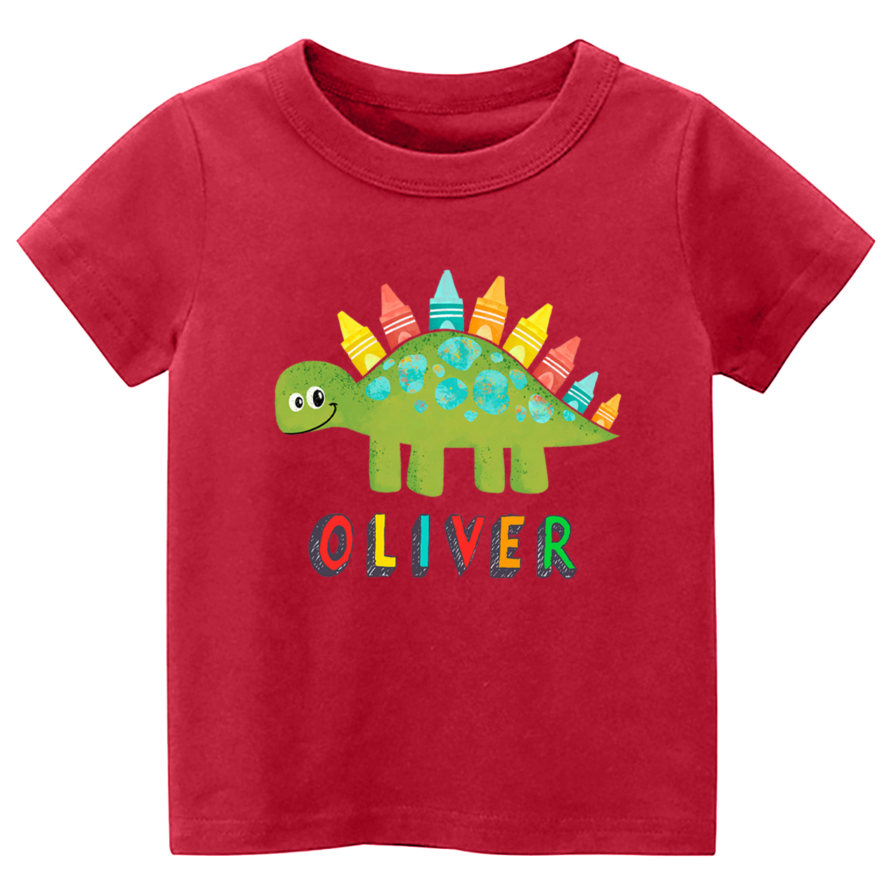 Personalized Stegosaur Back To School Toddler Shirts
