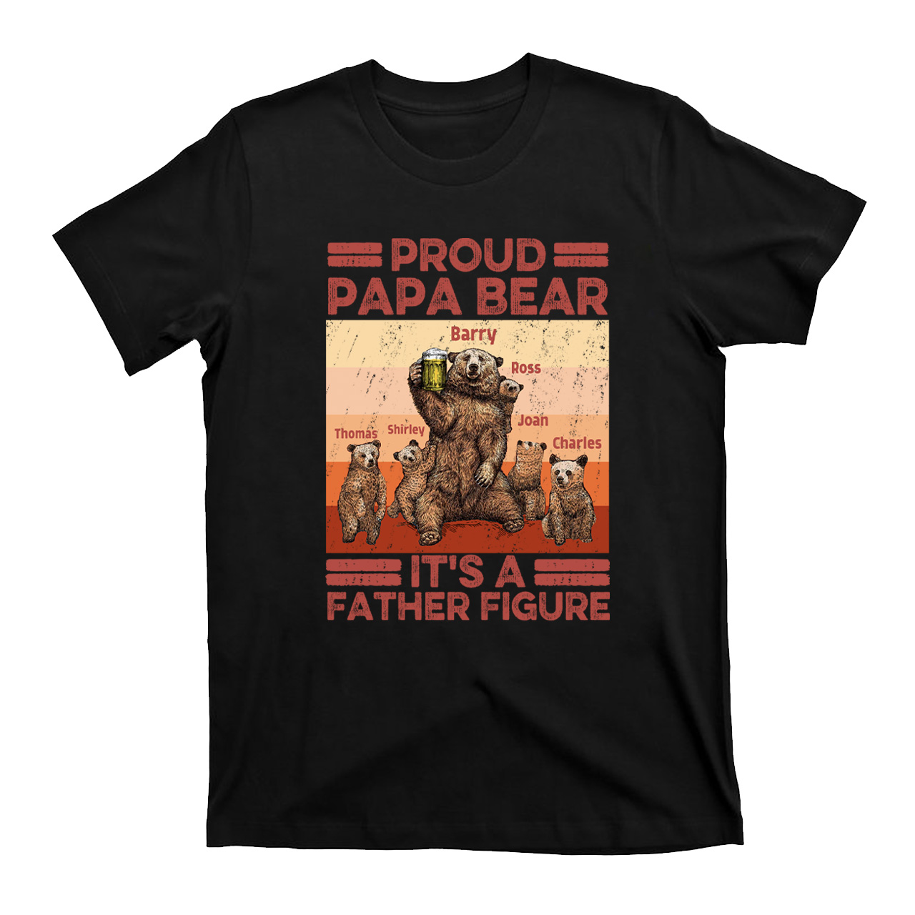 It's A Father Gigure Personzalized Father Funny Shirt