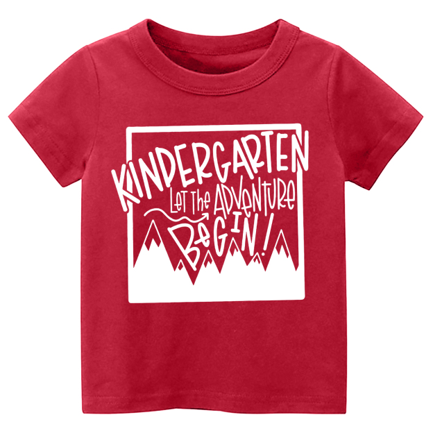Kindergarten Let The Adventures Begin Back To School Toddler Shirts