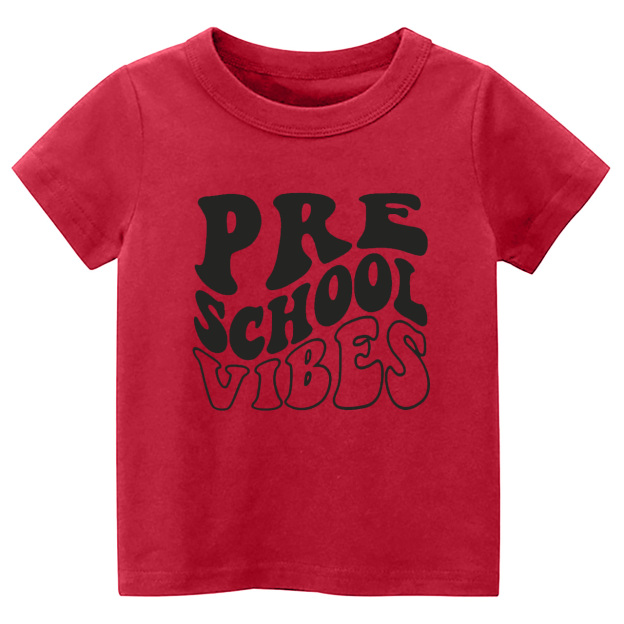 Back to School - Preschool Vibes Kids Shirts