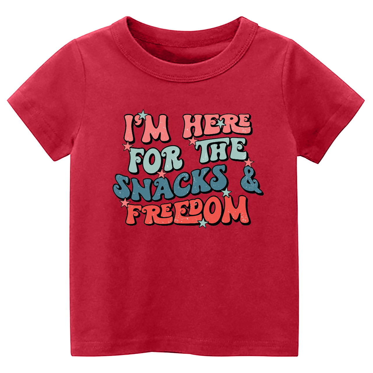 I'm Here For The Snacks & Freedom America Toddler Shirt