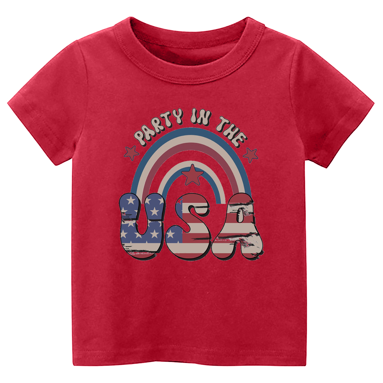 Party In USA Rainbow Toddler Shirt