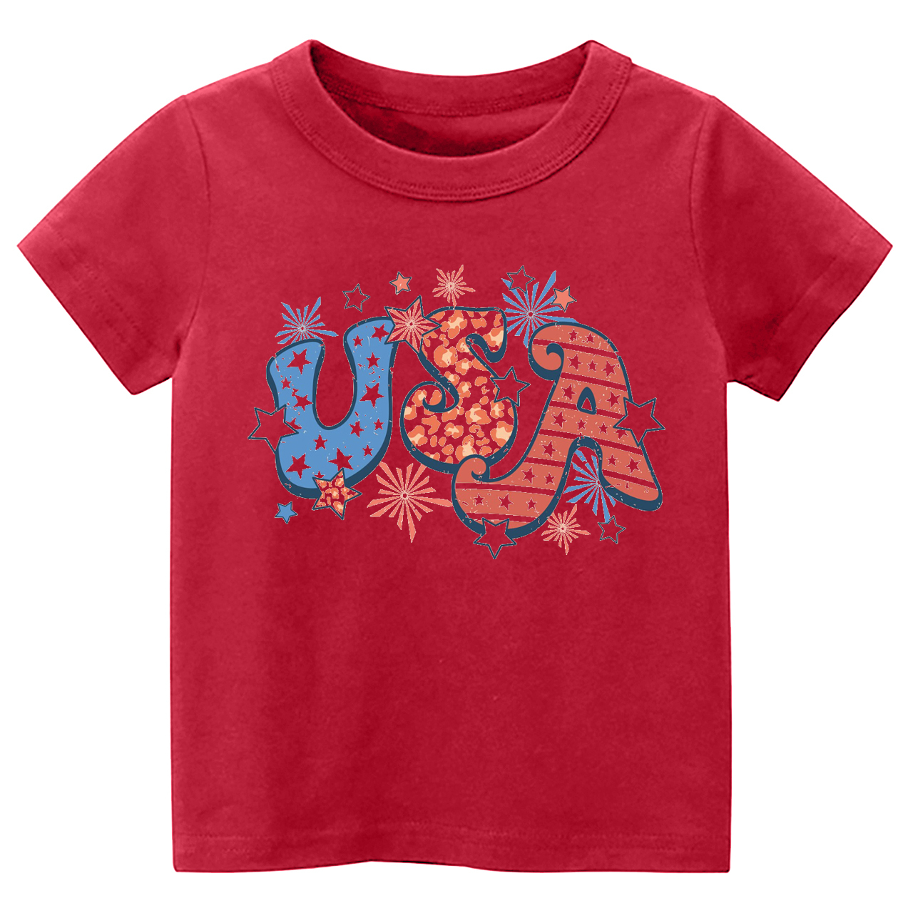 Retro USA Fireworks Stars Toddler Shirt