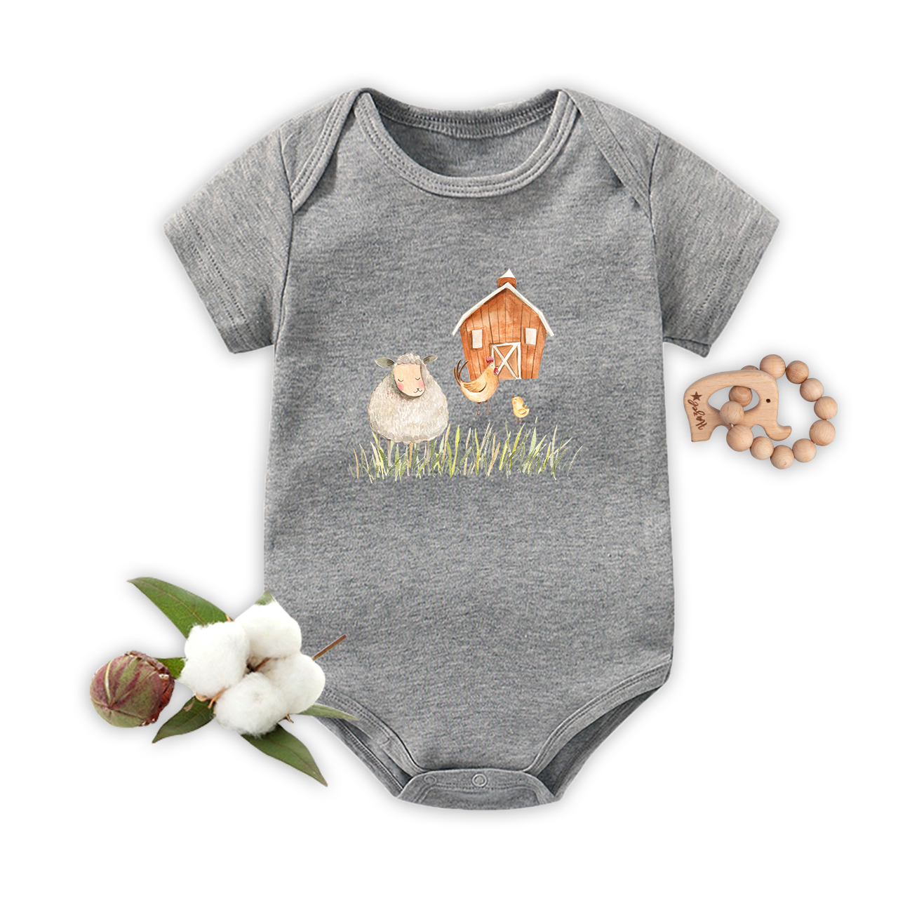 Lamb's Home Baby Bodysuit