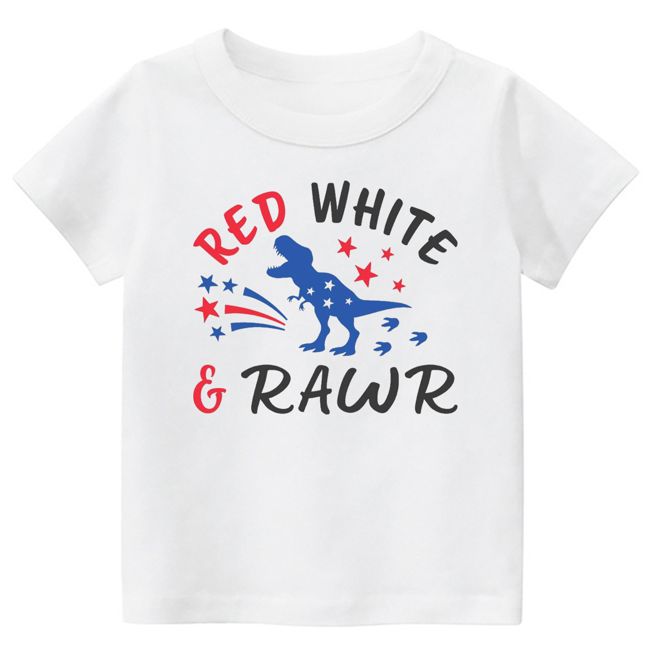 Red White And Rawr Toddler Shirt