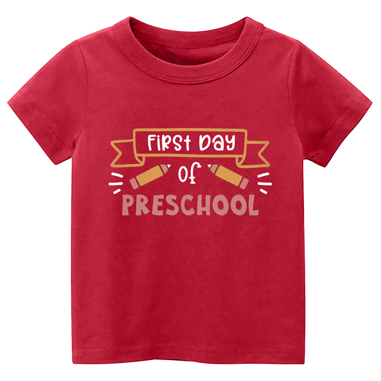 Personalized Hello Preschool Yellow Pens Kids Shirts