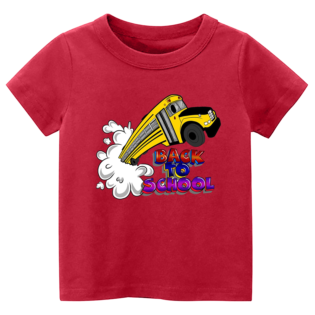 Colorful School Truck Kids Shirts
