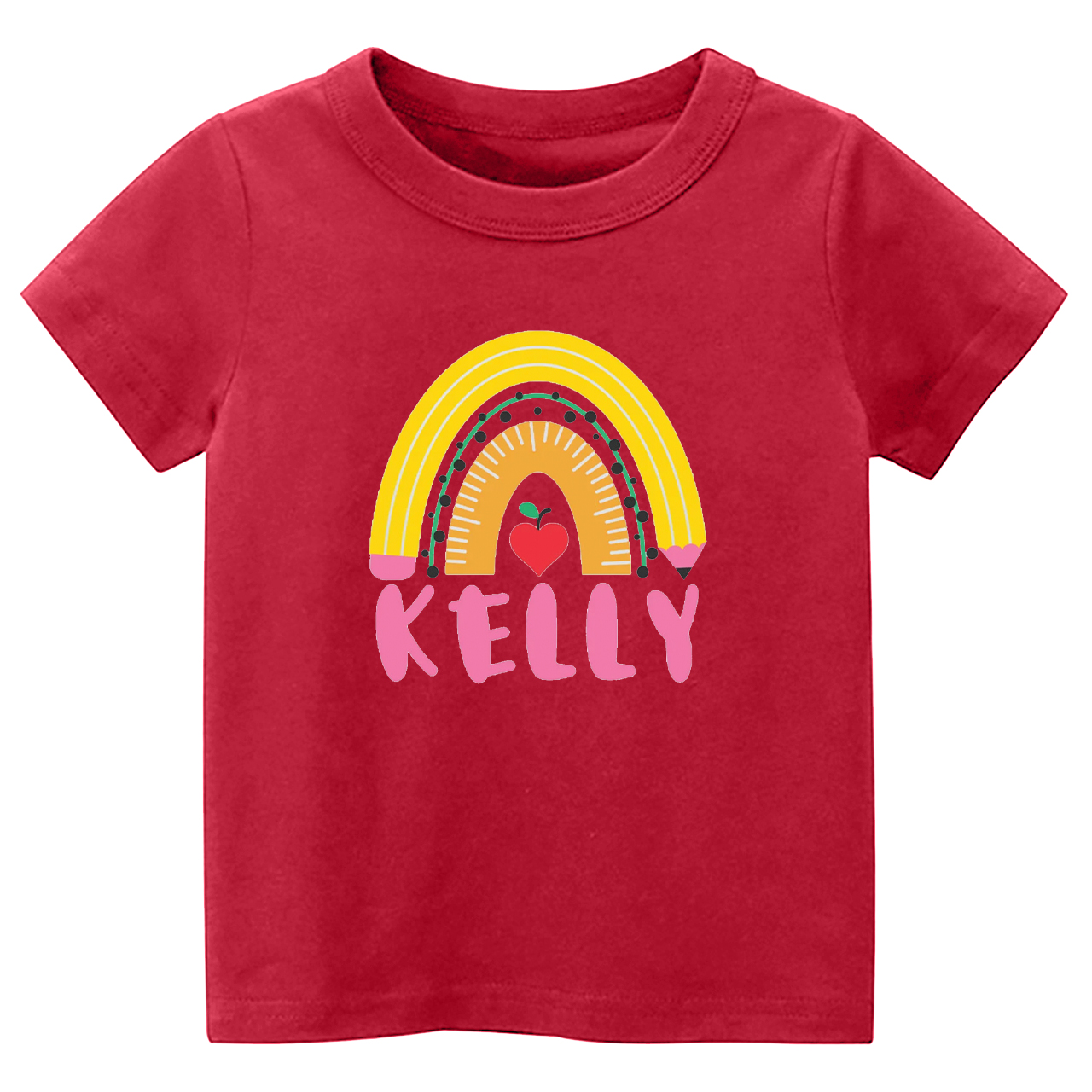 Personalized Pencil Rainbow Shirt Back To School