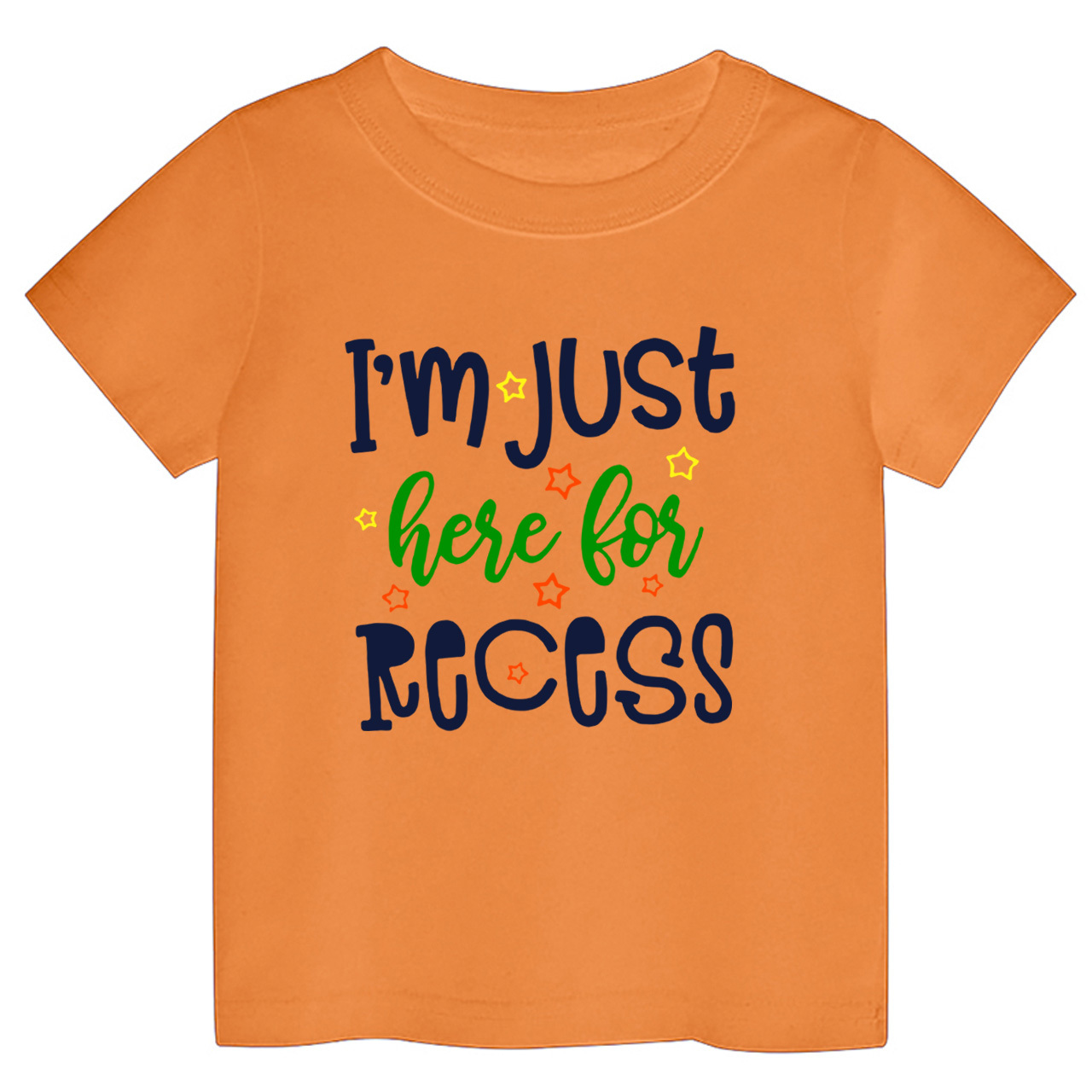 I‘m Just Here For Recess Back To School Kids Tees