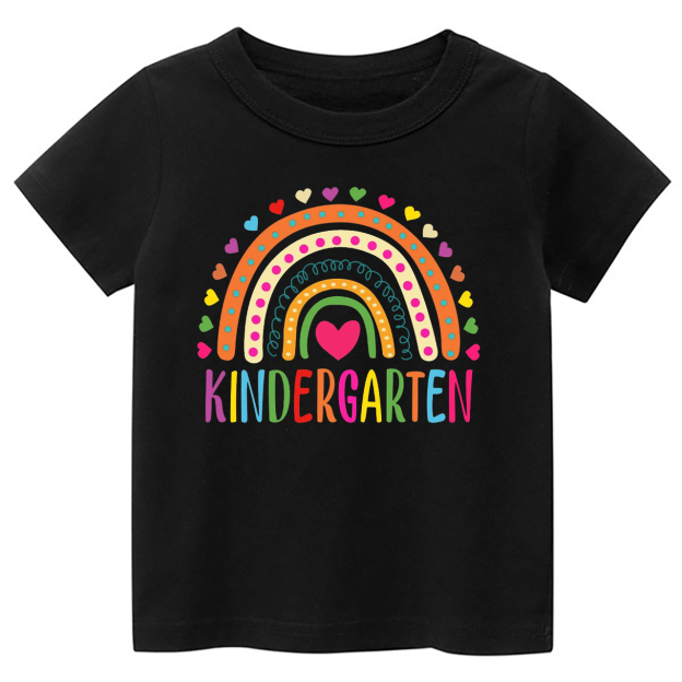Heart Rainbow Kindergarten Shirts For School Kids