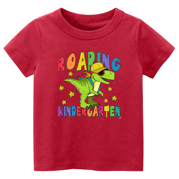 Roaring Kindergarten Dinosaur Kids Shirts
