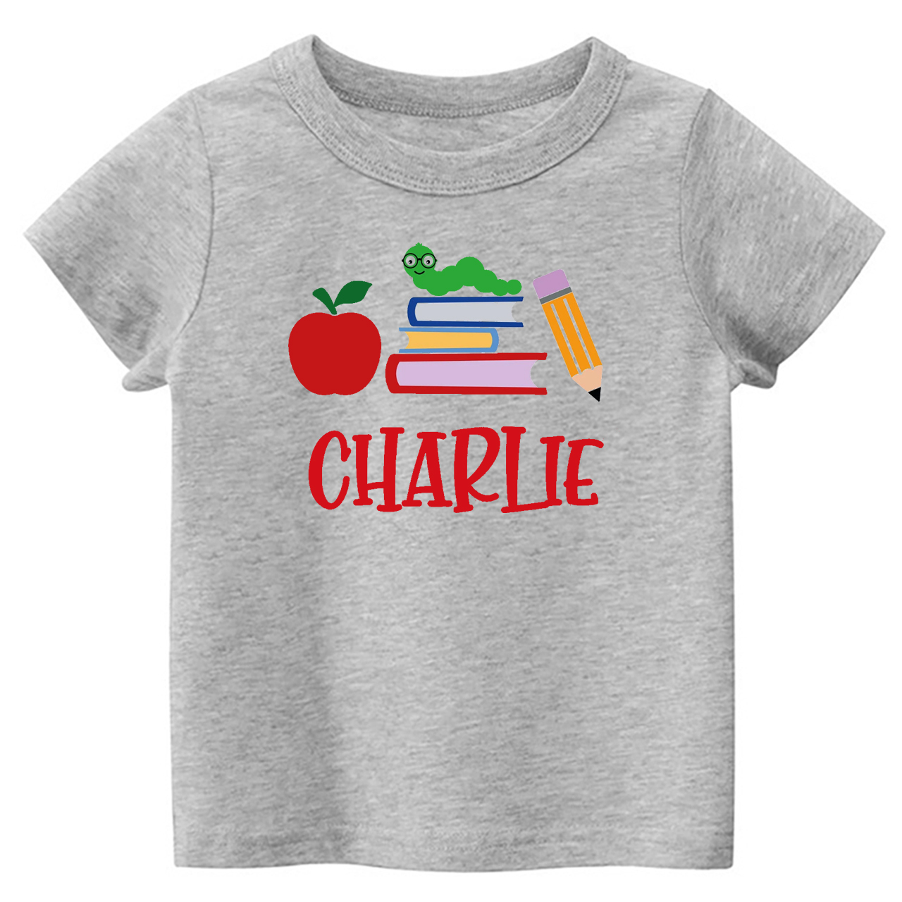 Caterpillar Back To School Custom Kids Shirts