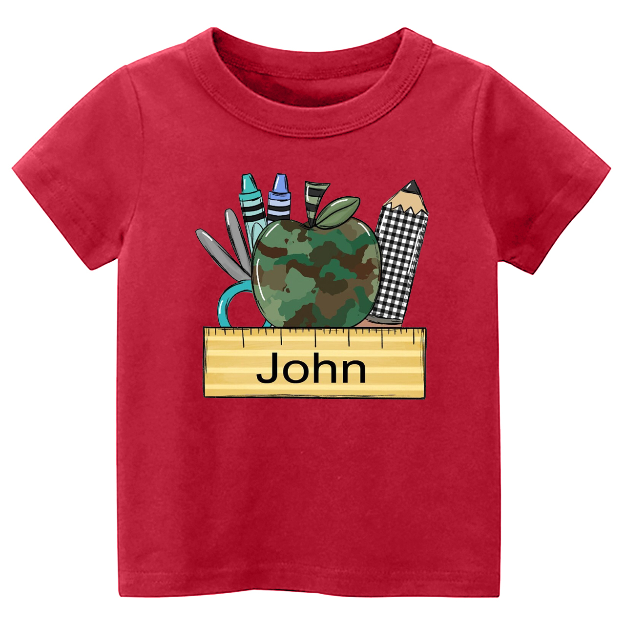 Personalized Ruler Name Kids Shirts