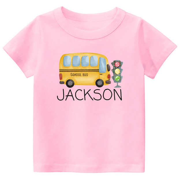 Personalized Bus Back To School Kids Shirts