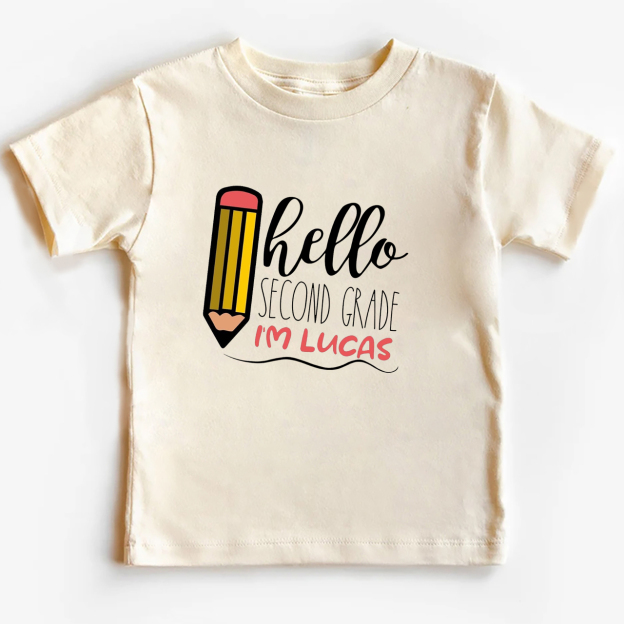 Personalized Hello XX Grade Kids Shirts
