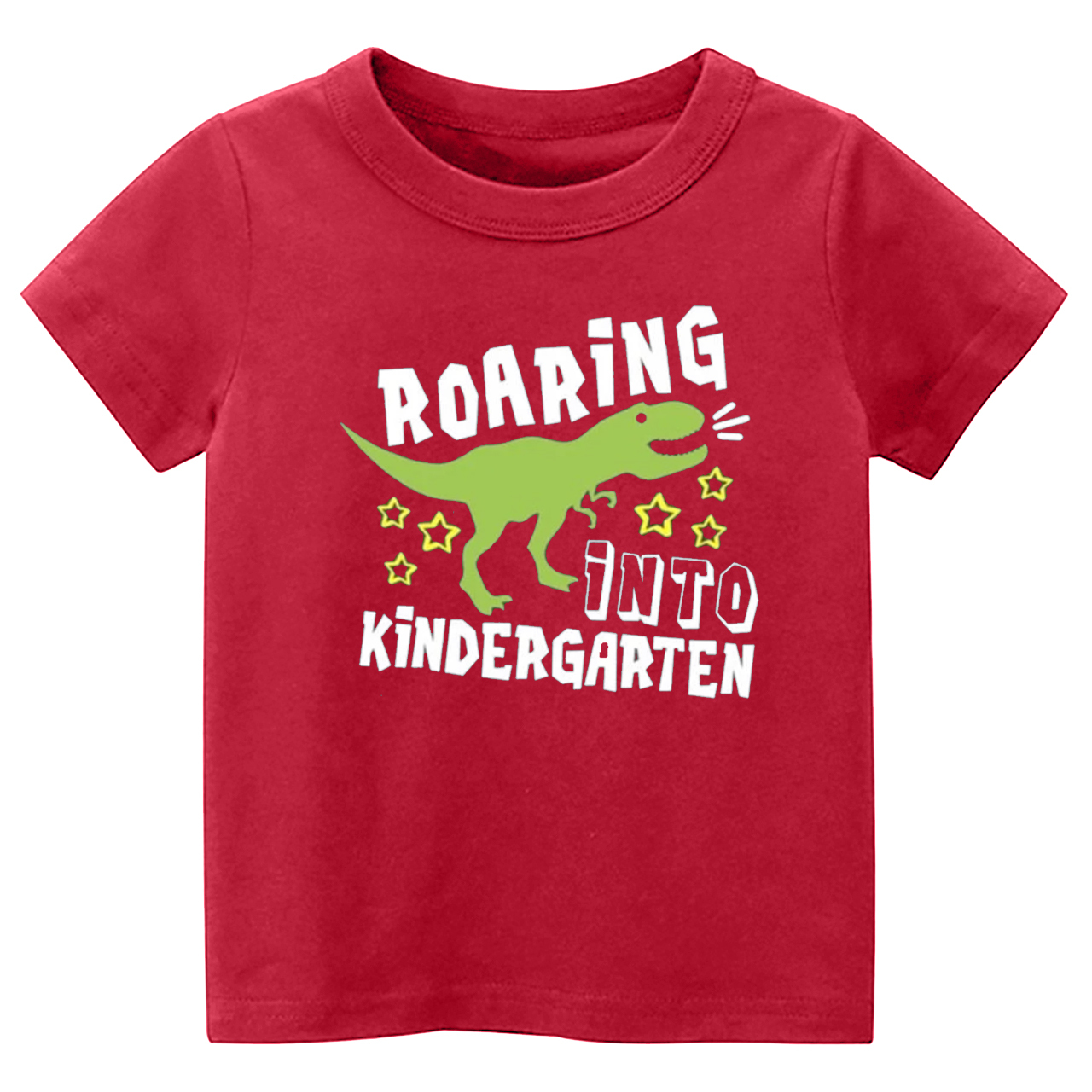 Roaring Into Kindergarten Back To School Kids Shirts