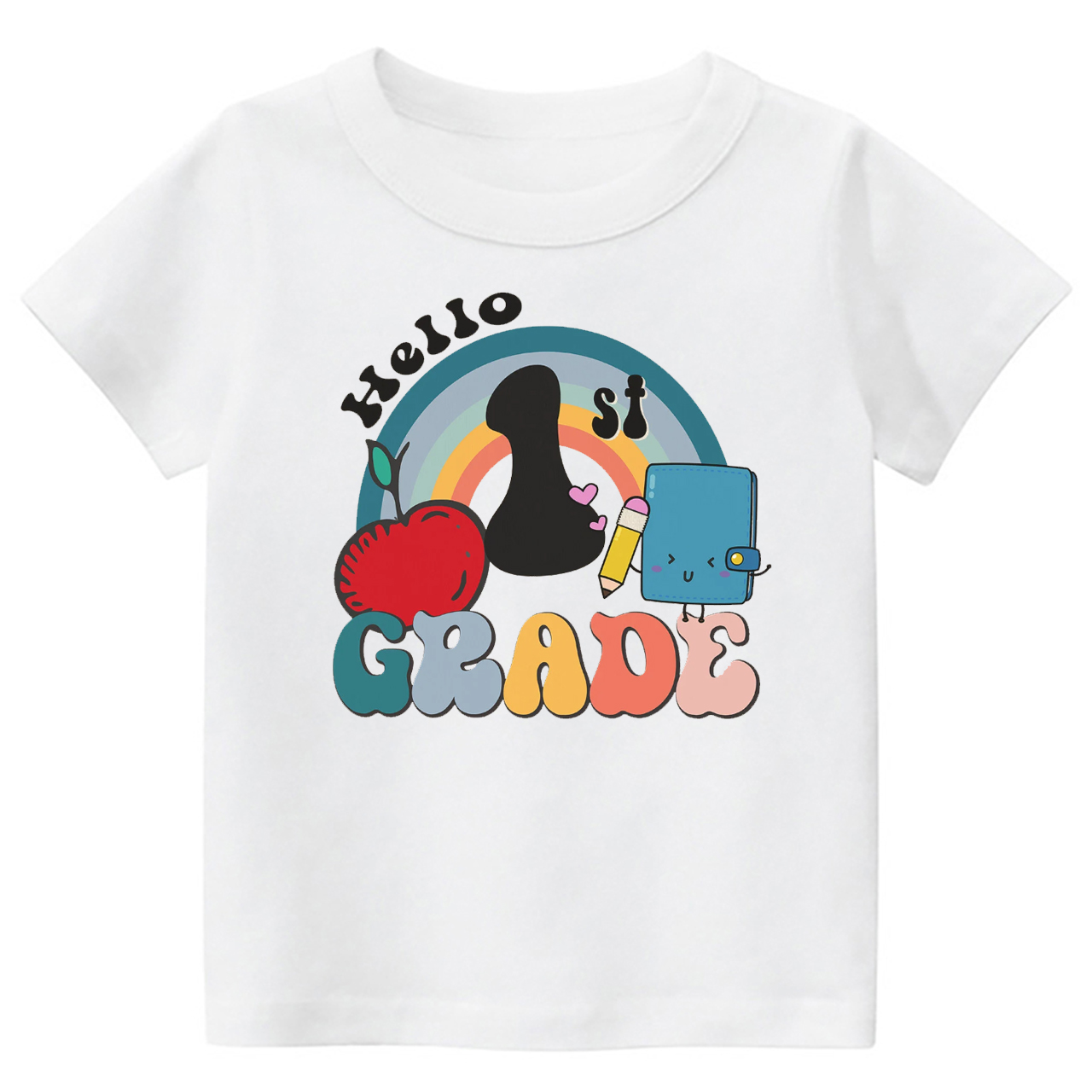 Personalized Hello XX Grade Back To School Kids Shirts