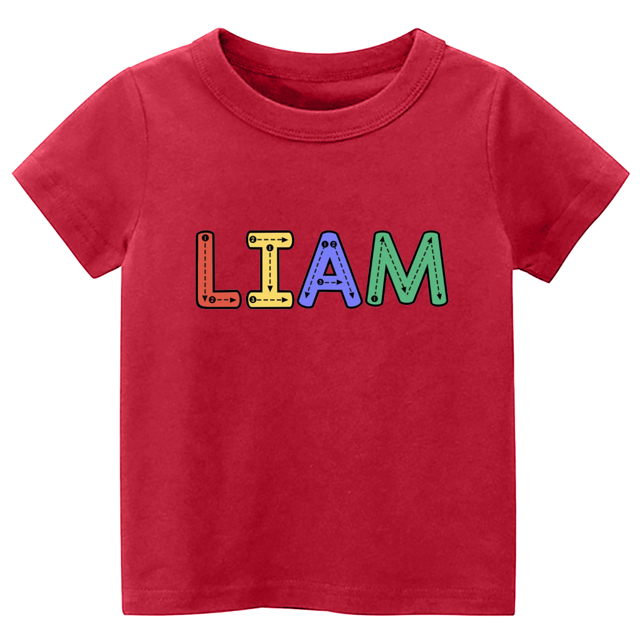 Personalized Tracing Alphabet Name Back To School Kids Shirts