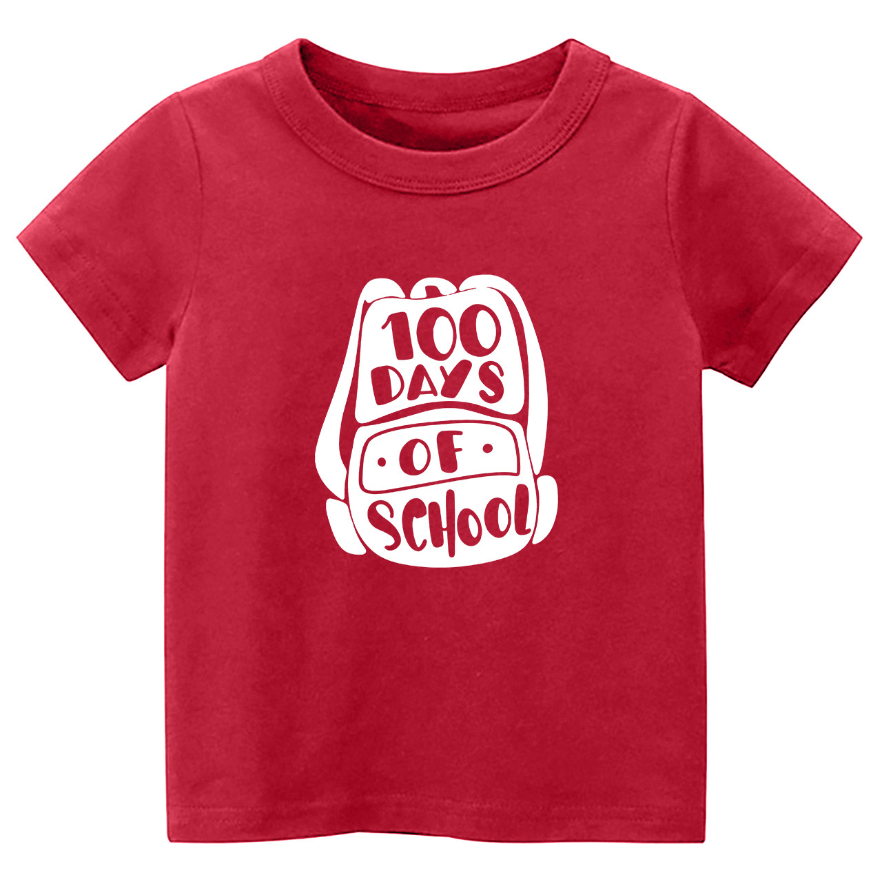 100 Days of School Backpack Kids T-shirts