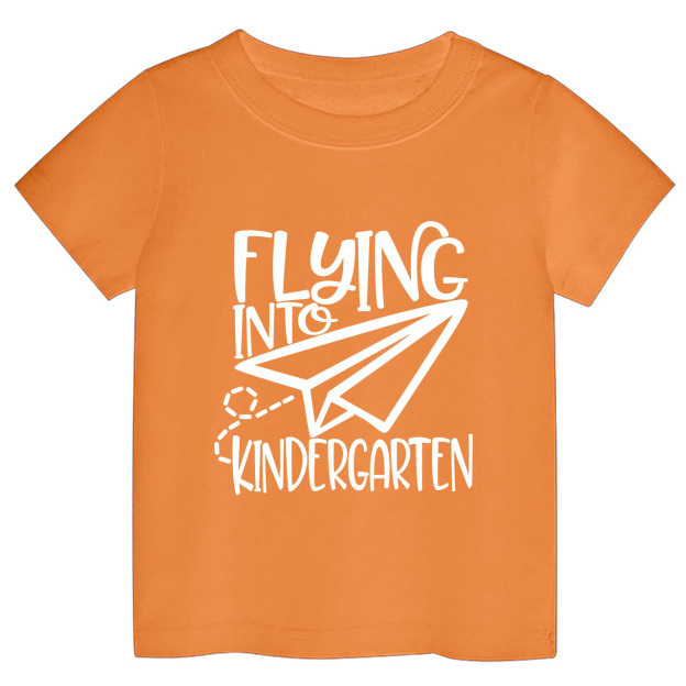 Flying Into Kindergarten School Kids T-shirts