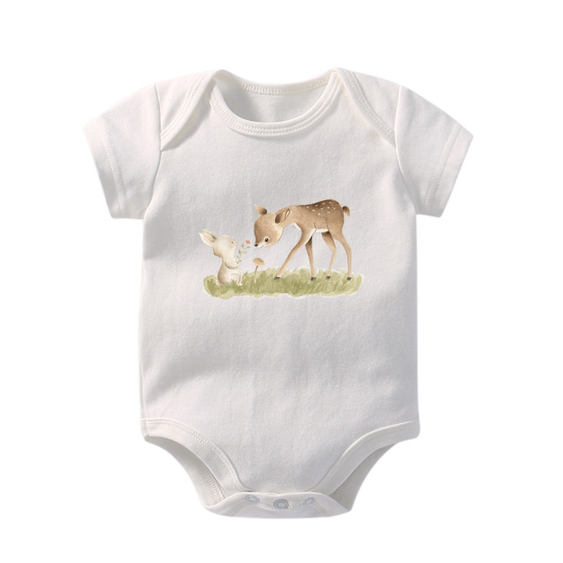 Friends Fawn & Rabbit Baby Bodysuit