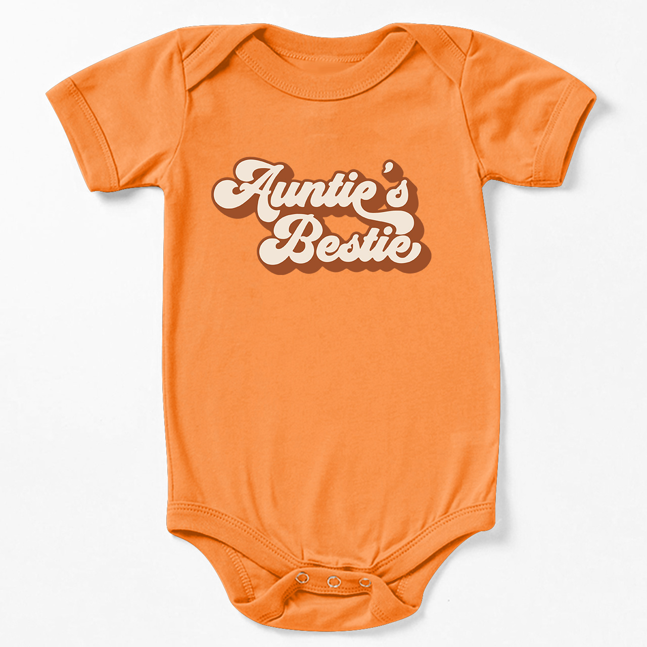 Auntie's Bestie Retro Natural Baby Bodysuit