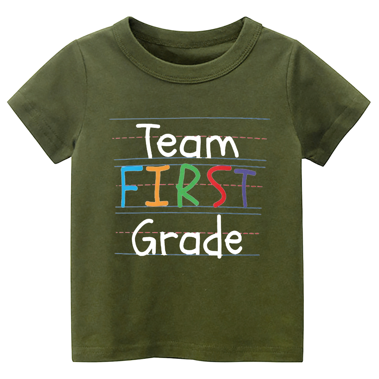 Team First Grade Back To School Kids T-shirts