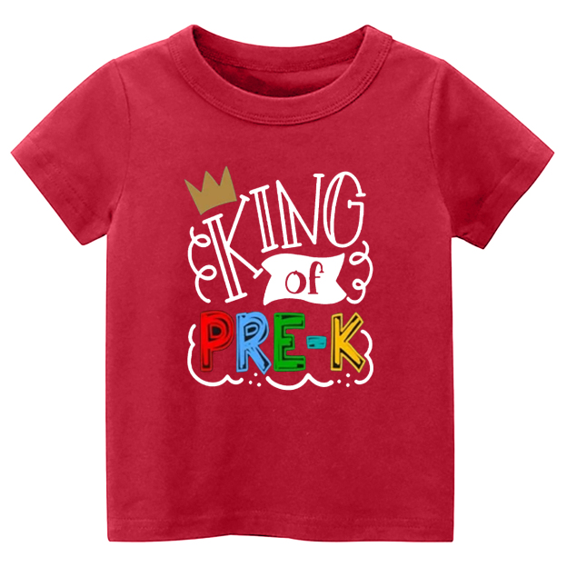 King Of Pre-K Back To School Kids T-shirts