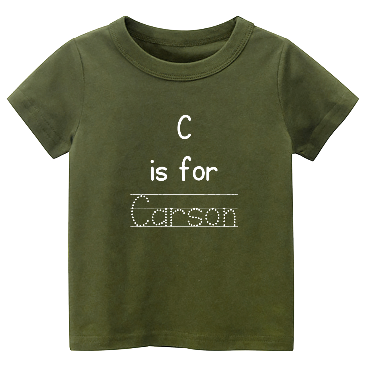 Personalized Alphabet Is For Name Back To School Kids T-shirts
