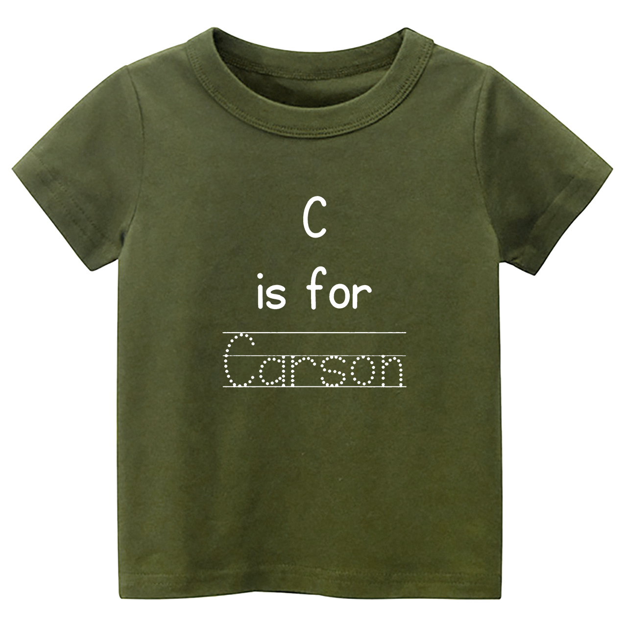 Personalized Alphabet Is For Name Back To School Kids T-shirts