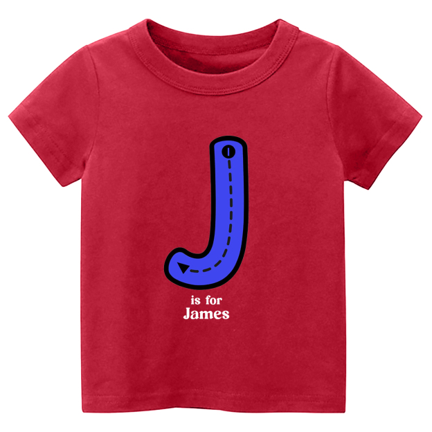 Personalized N Is For Name Tracing Alphabet Kids Shirts