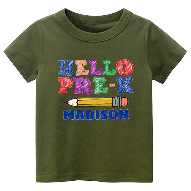 Personalized Pre-K Shirt  For School Kids