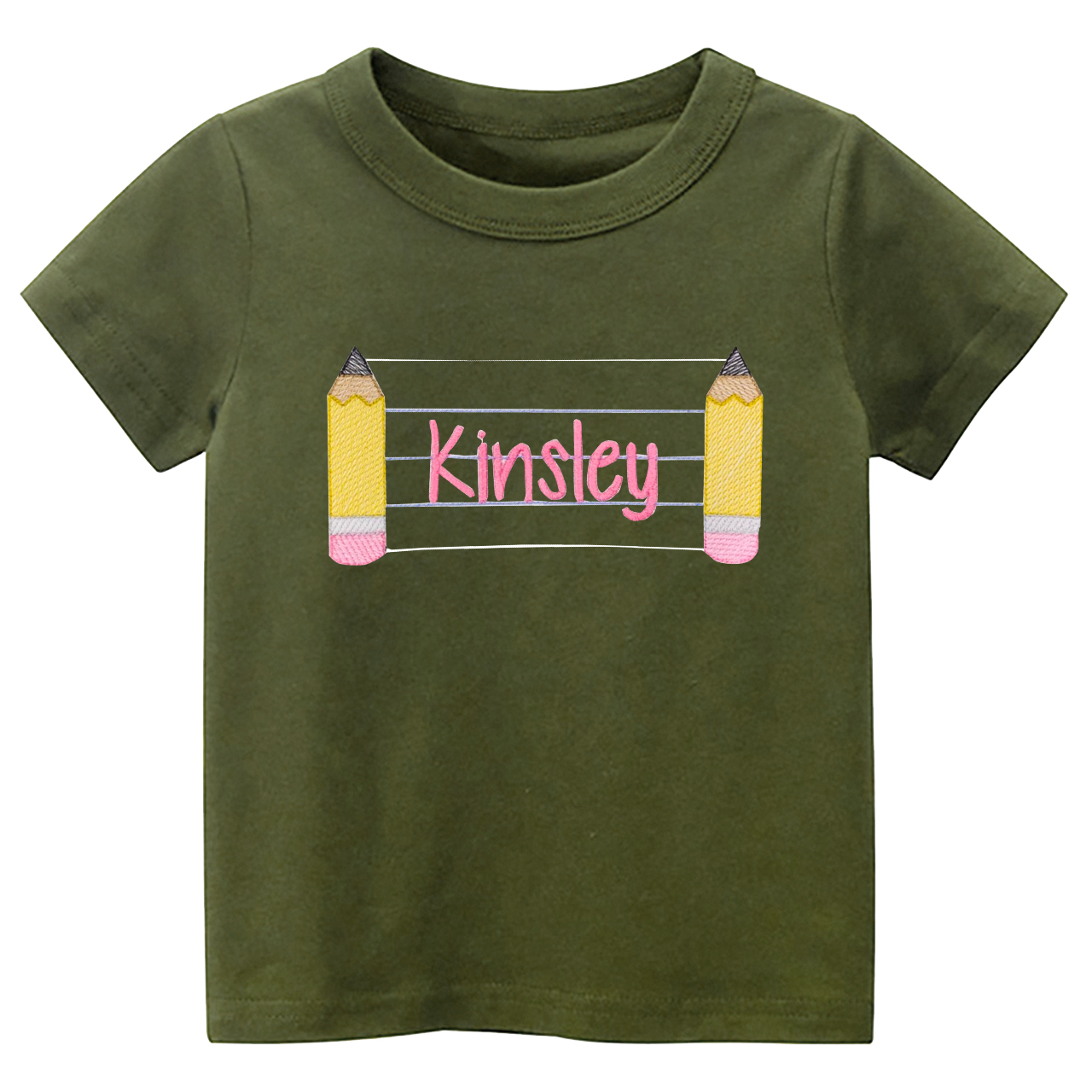 Personalized Back To School Pencil Name Tees