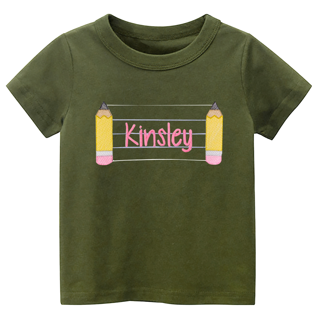 Personalized Back To School Pencil Name Tees