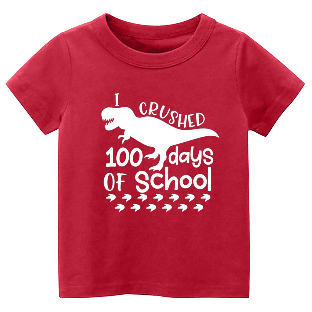 Dinosaur 100 Days Of School Celebration Shirts