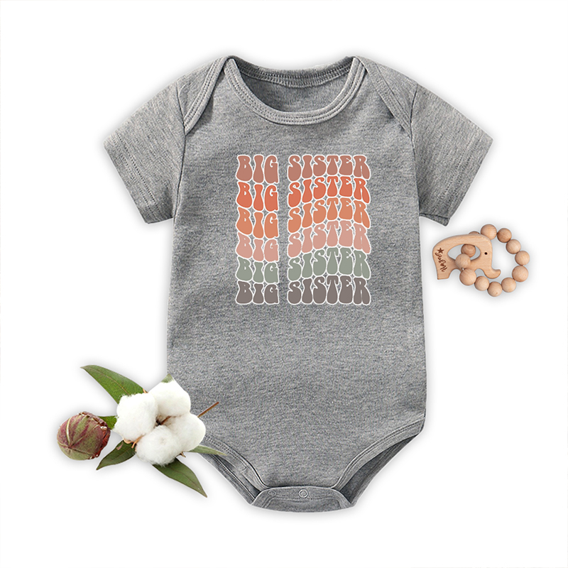 Retro Big Sister Baby Bodysuit