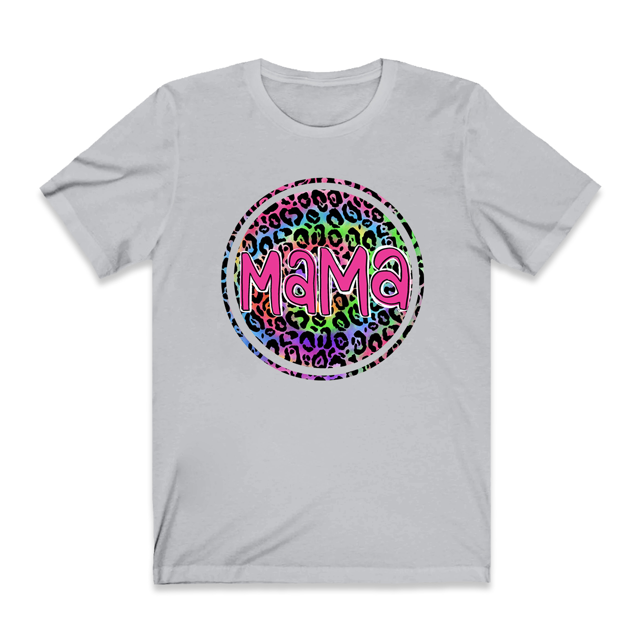 Gift For Mama Leopard Design Retro T-Shirt