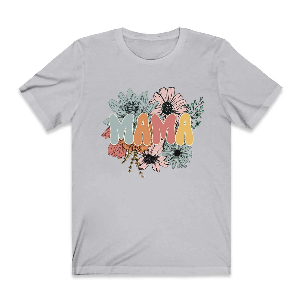 Retro Floral Gift Tees For Mom