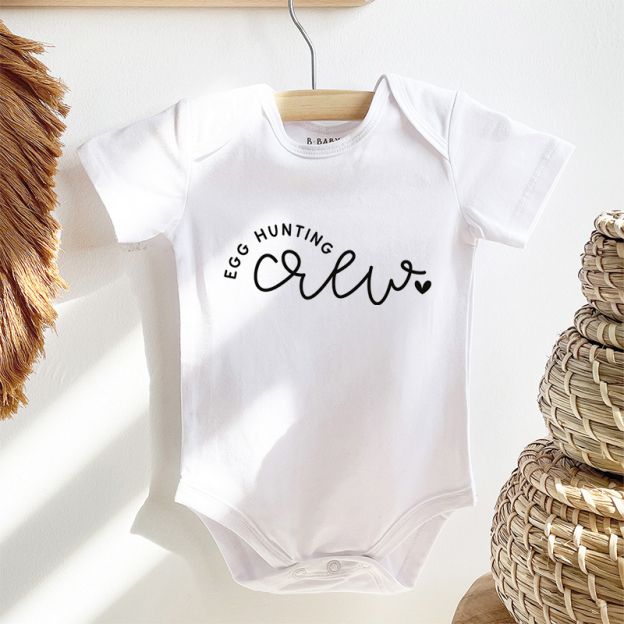 Egg Hunting Crew Easter Baby Bodysuit