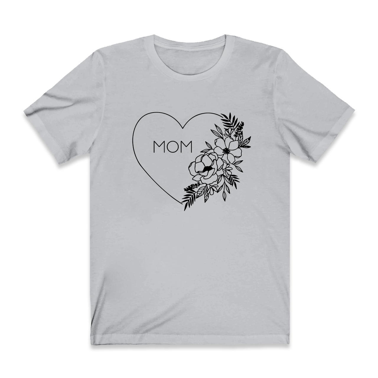 Floral Heart Shirt For Best Mom