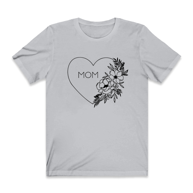 Floral Heart Shirt For Best Mom