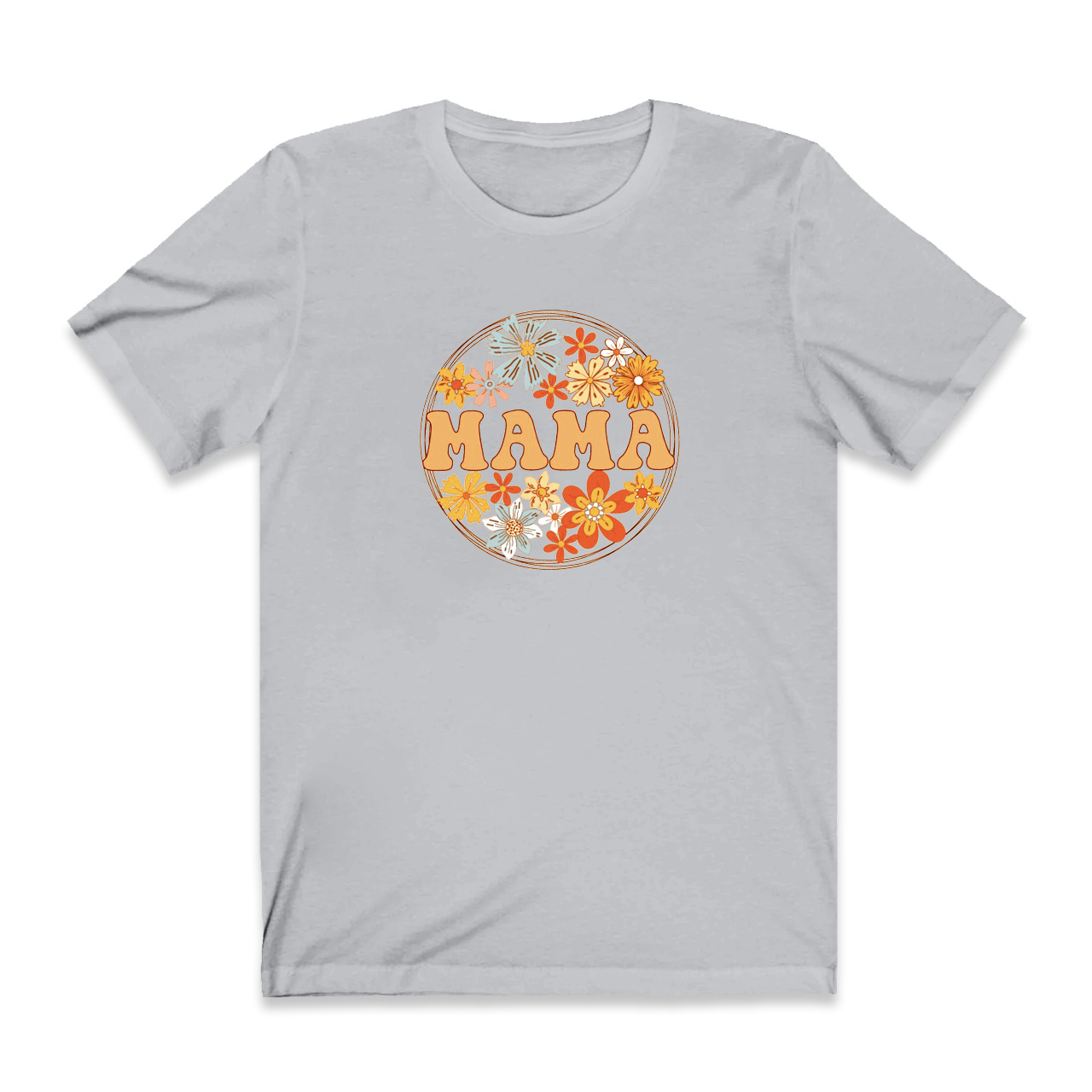 Retro Wild Flowers Mama Shirt Gift For Woman