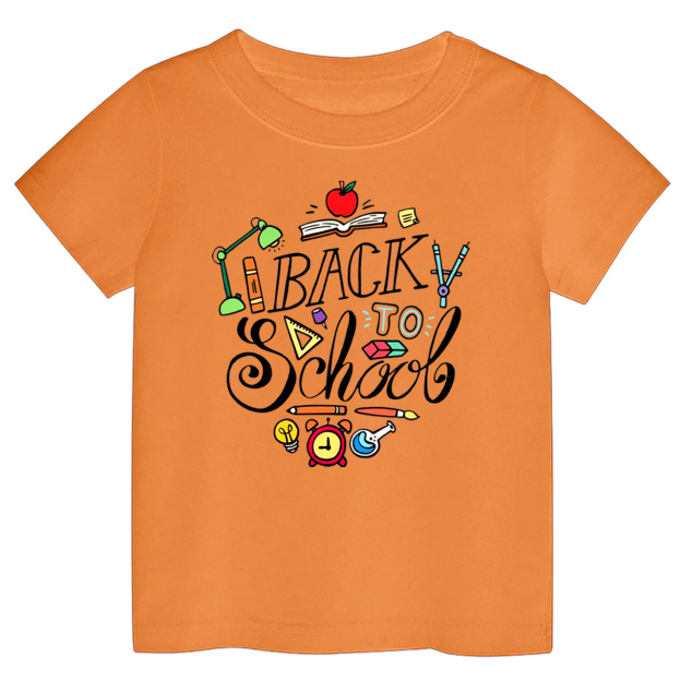 Cute Cartoon Back To School Kids T-shirt