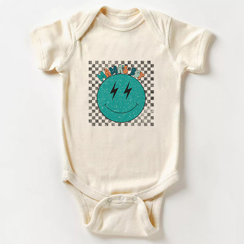 Mama's Boy Retro Baby Bodysuit