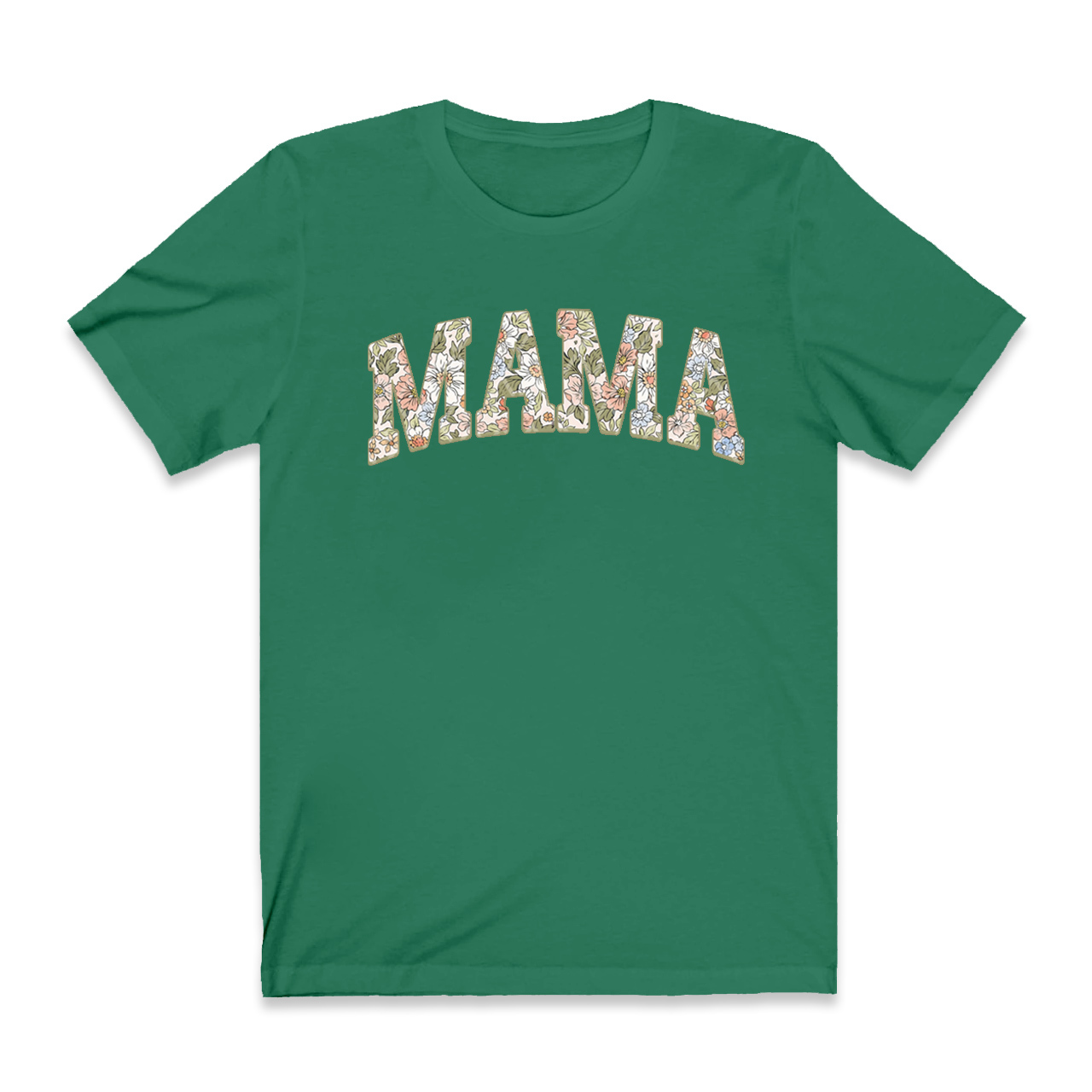 Summer Floral Mama Retro Mom Shirt