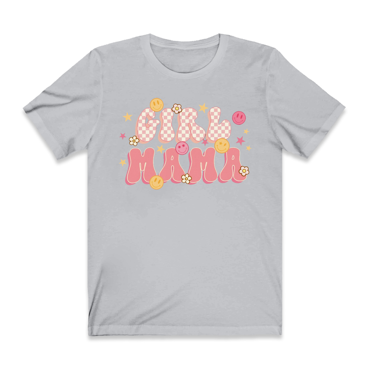 Smiley Face Girl Mama Gift T-Shirt
